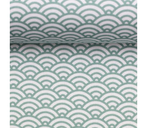 Baumwolle - Muscheln mint